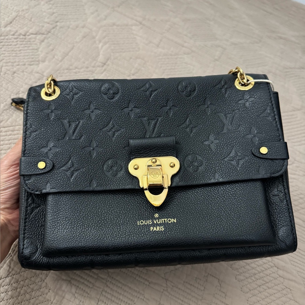 Louis Vuitton Vavin PM black shoulder crossbody bag golden hardware - Picture 5 of 17